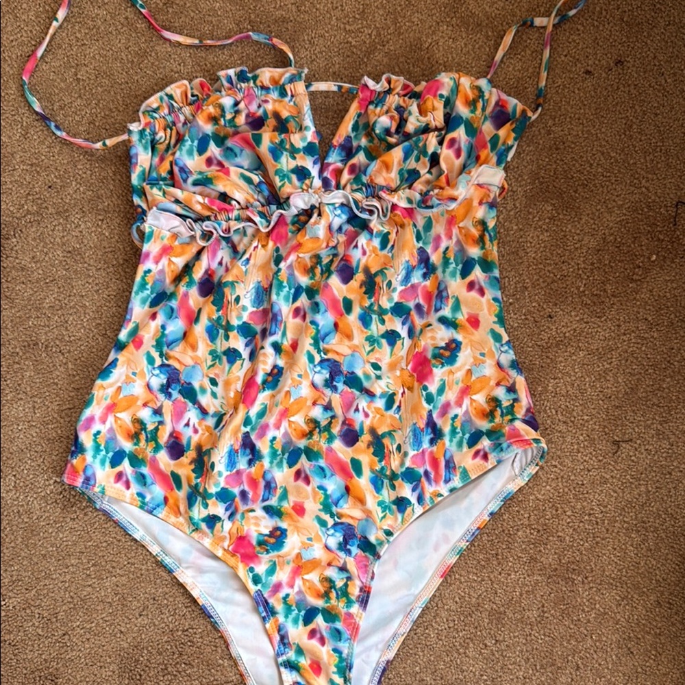 Colorful Floral Swimsuit